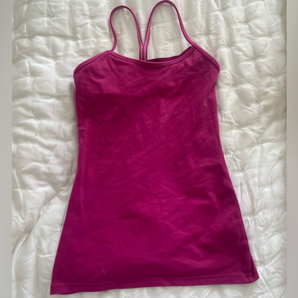LULULEMON rare vintage racerback tank color: magenta size: 4